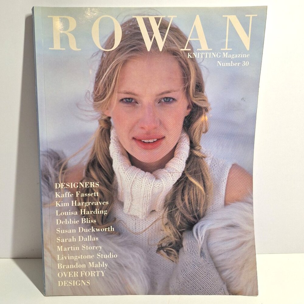2001 Rowan Knitting Magazine Number 30 UK Over 40 Design Instructions